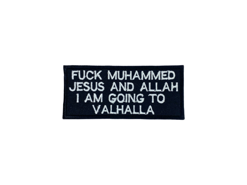 Fuck Muhammed - Jesus and Allah - Patch Mærke - Billede 6