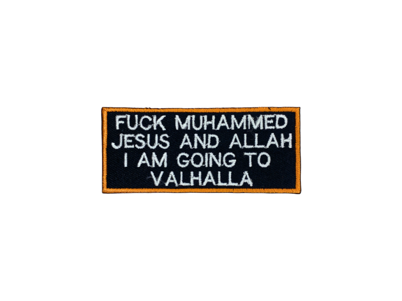 Fuck Muhammed - Jesus and Allah - Patch Mærke - Billede 2