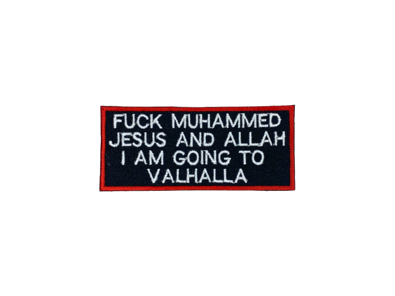 Fuck Muhammed - Jesus and Allah - Patch Mærke - Billede 3