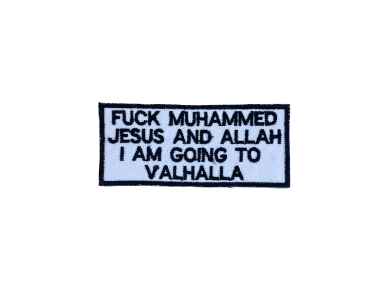 Fuck Muhammed - Jesus and Allah - Patch Mærke - Billede 4