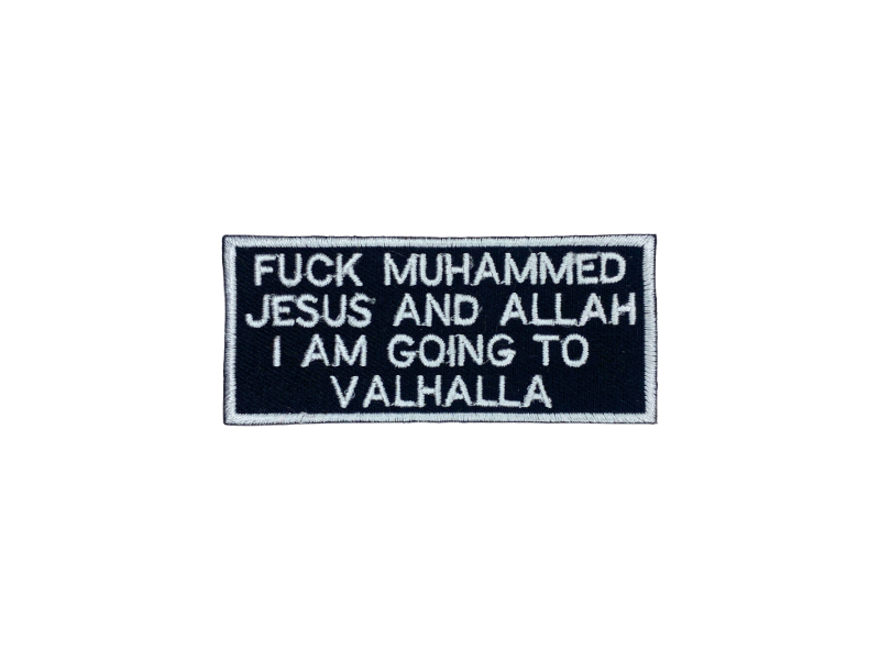 Fuck Muhammed - Jesus and Allah - Patch Mærke - Billede 5