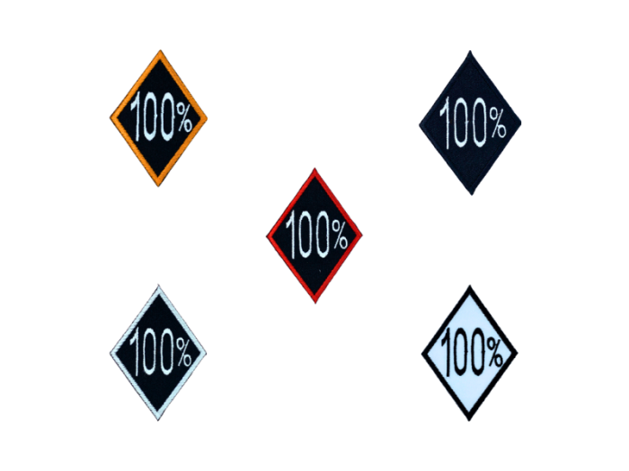 100% - Patch  Mærke