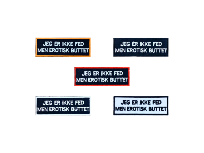 Jeg er ikke fed bare erotisk buttet - Patch  Mærke