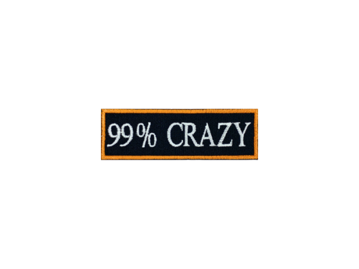 99% Crazy - Patch  Mærke - Billede 6