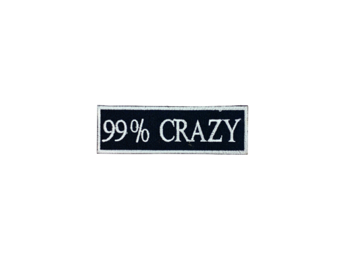 99% Crazy - Patch  Mærke - Billede 3