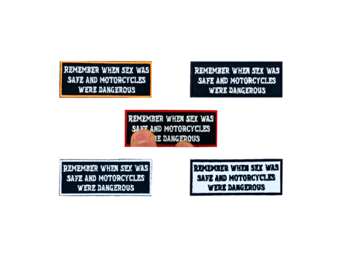 Remember when sex was safe - Patch  Mærke