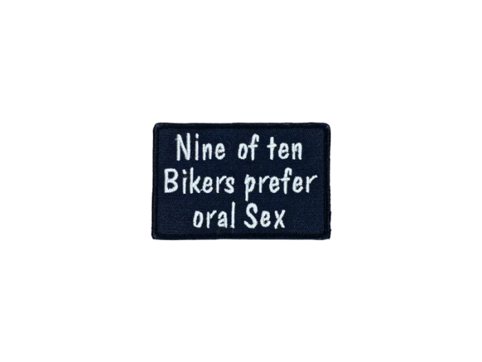 Nine of ten bikers prefer oral sex - Patch  Mærke - Billede 4