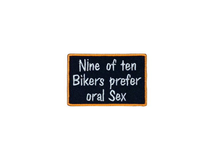 Nine of ten bikers prefer oral sex - Patch  Mærke - Billede 3