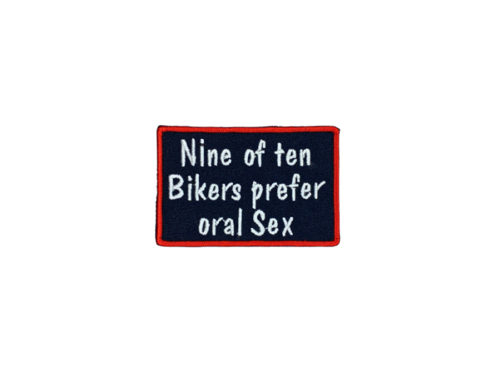 Nine of ten bikers prefer oral sex - Patch  Mærke - Billede 2
