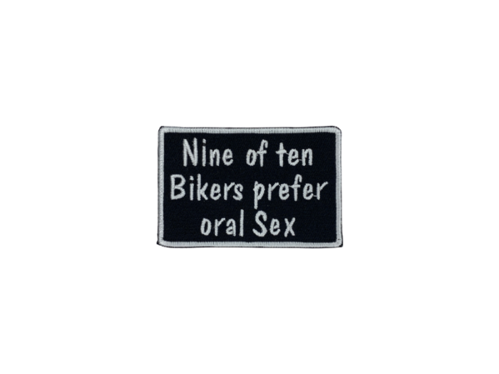 Nine of ten bikers prefer oral sex - Patch  Mærke - Billede 5