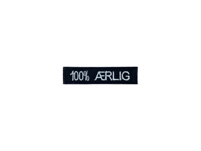 100% Ærlig - Patch  Mærke - Billede 4