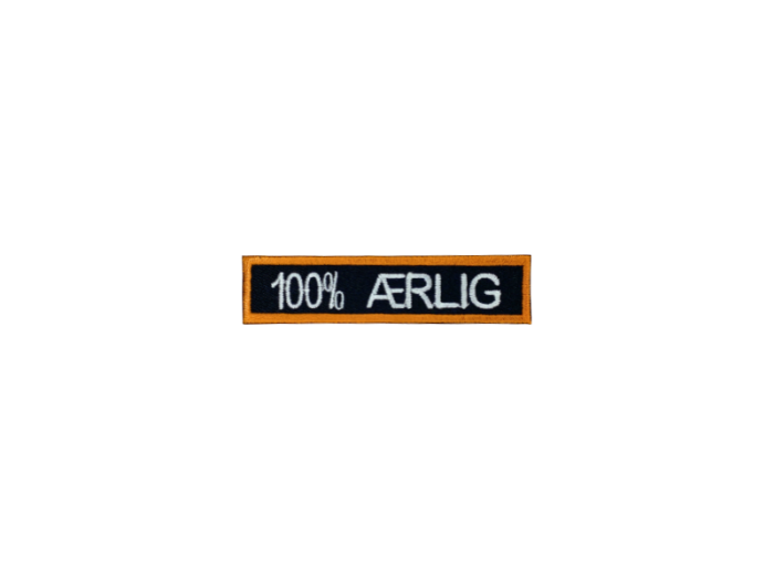 100% Ærlig - Patch  Mærke - Billede 3