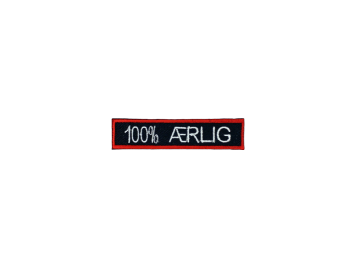 100% Ærlig - Patch  Mærke - Billede 2
