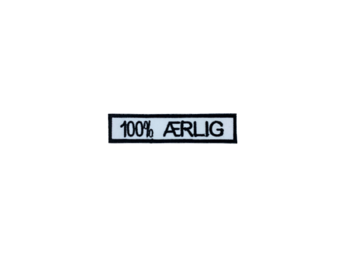 100% Ærlig - Patch  Mærke - Billede 6