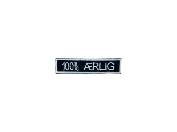 100% Ærlig - Patch  Mærke - Billede 5