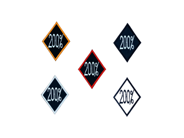 200% - Patch  Mærke