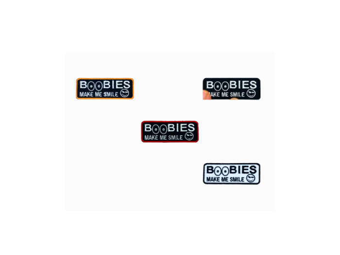Boobies make me smile - Patch  Mærke