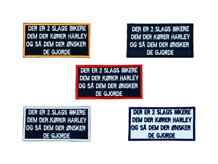Der er 2 slags bikere - Patch  Mærke