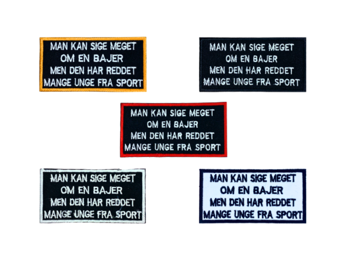 Man kan sige meget om en bajer - Patch  Mærke