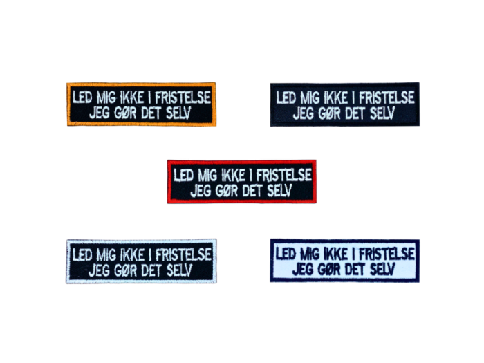 Led mig ikke i fristelse - Patch  Mærke