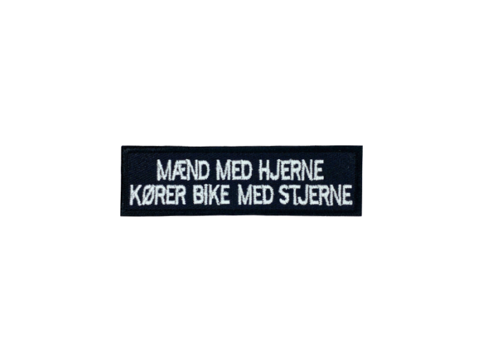 Mænd med hjerne kører bike med stjerne - Patch  Mærke - Billede 6