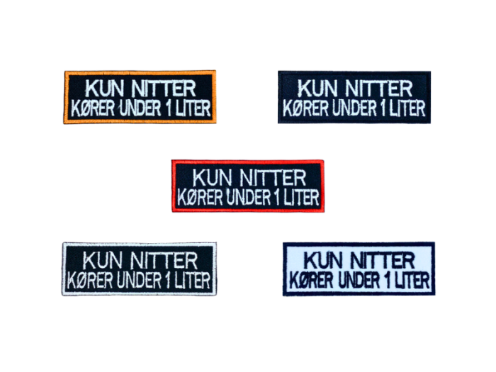 Kun nitter kører under en liter - Patch  Mærke