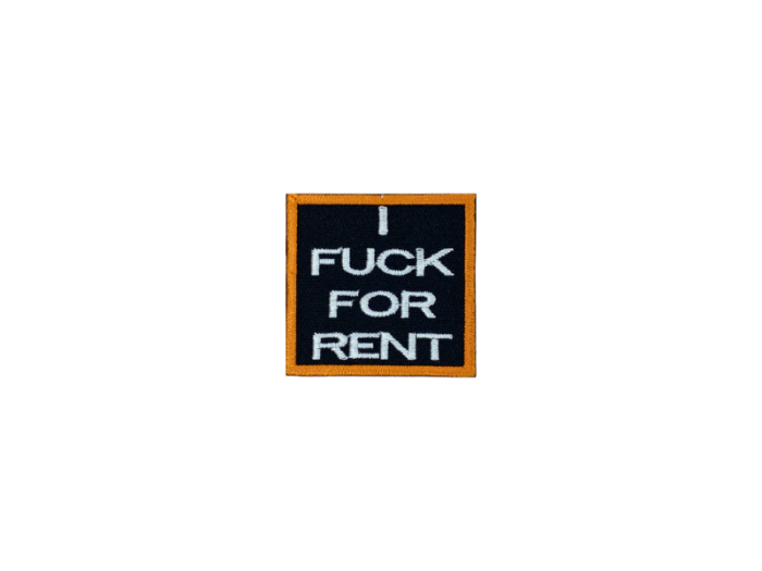 I fuck for rent - Patch  Mærke - Billede 2