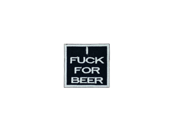 I fuck for beer - Patch  Mærke - Billede 5