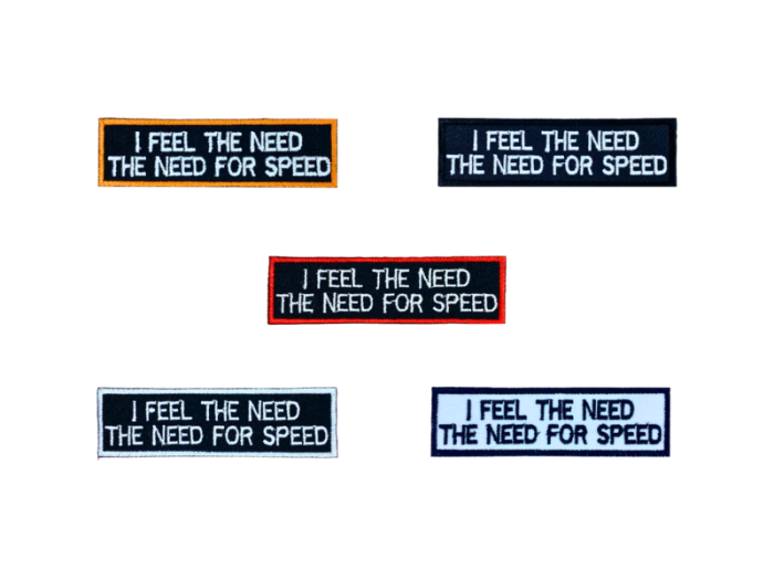 I feel the need  The need for speed - Patch  Mærke