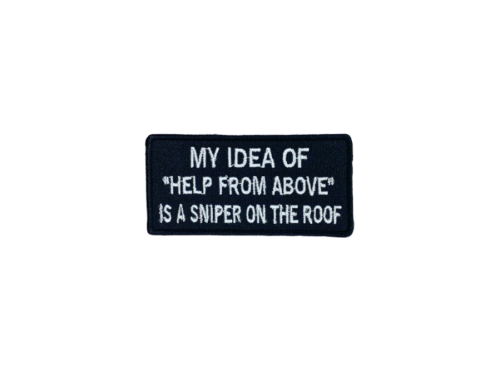 My idea of help from above is a sniper on the roof - Patch  Mærke - Billede 6