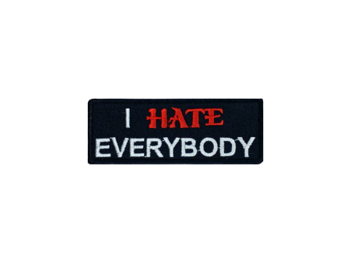 I hate everybody - Patch  Mærke - Billede 6