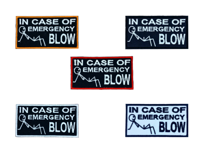 In case of emergency blow - Patch  Mærke