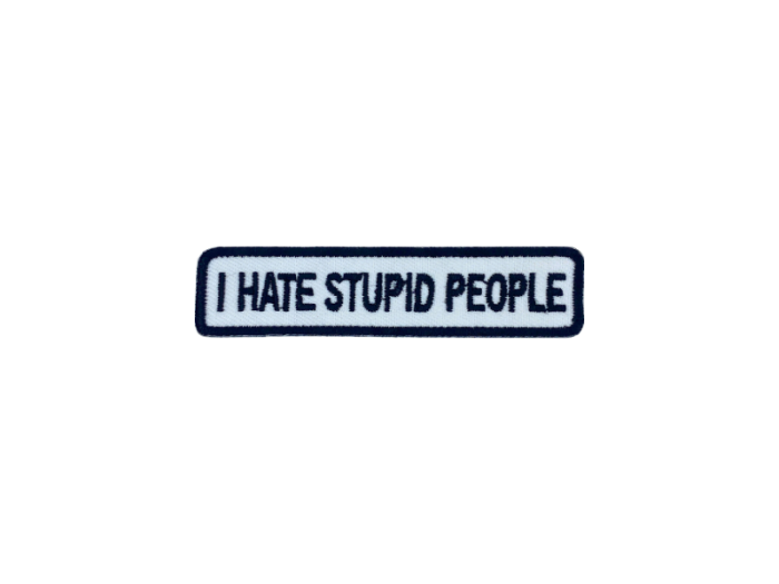 I hate stupid people - Patch  Mærke - Billede 4