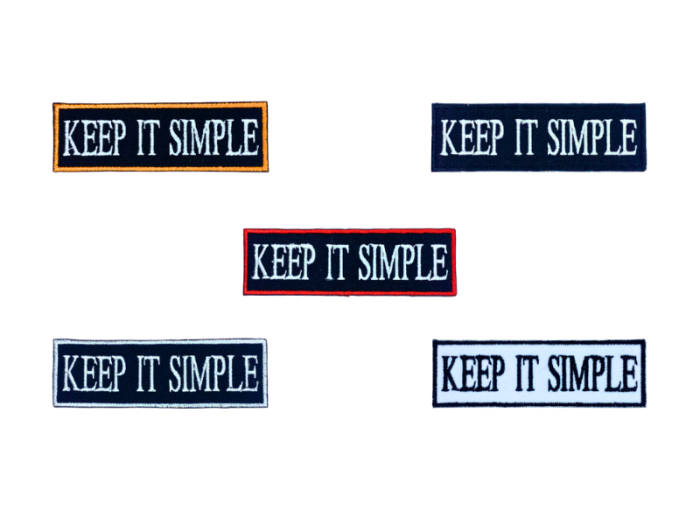 Keep it simple - Patch  Mærke