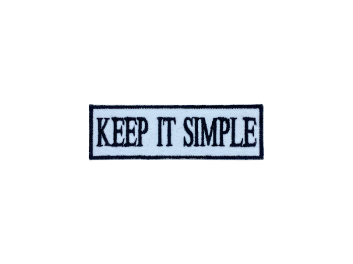 Keep it simple - Patch  Mærke - Billede 4