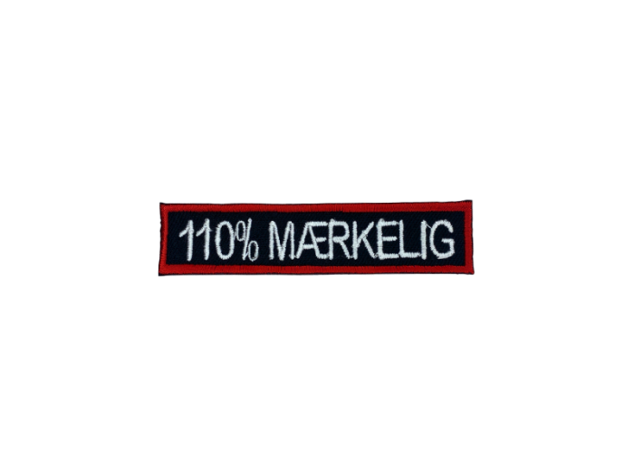 110% Mærkelig - Patch  Mærke - Billede 3