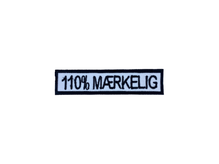 110% Mærkelig - Patch  Mærke - Billede 4
