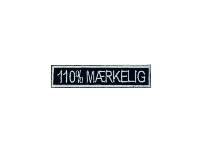 110% Mærkelig - Patch  Mærke - Billede 5