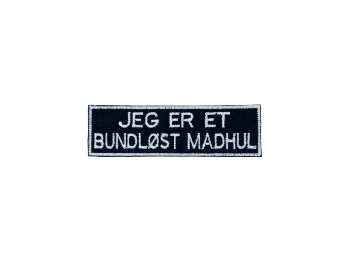 Jeg er et bundløst madhul - Patch  Mærke - Billede 5