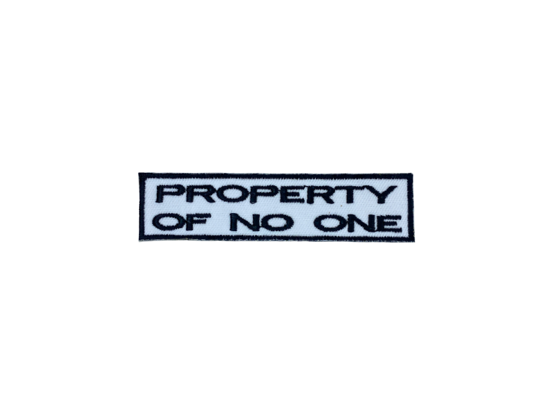 Property of no one - Patch Mærke - Billede 4