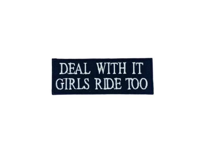 Deal with it girl ride too - Patch  Mærke - Billede 6