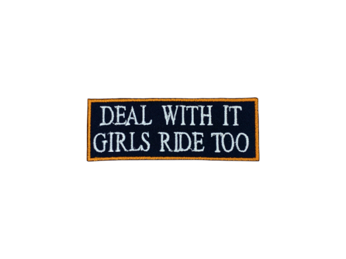 Deal with it girl ride too - Patch  Mærke - Billede 2