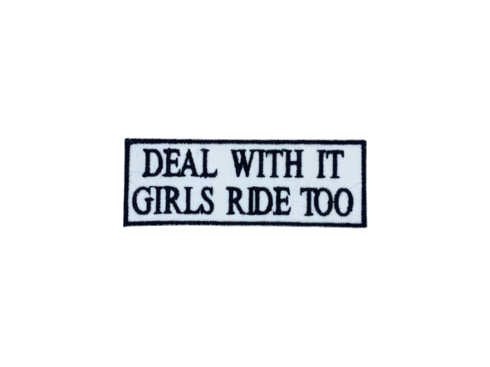 Deal with it girl ride too - Patch  Mærke - Billede 4