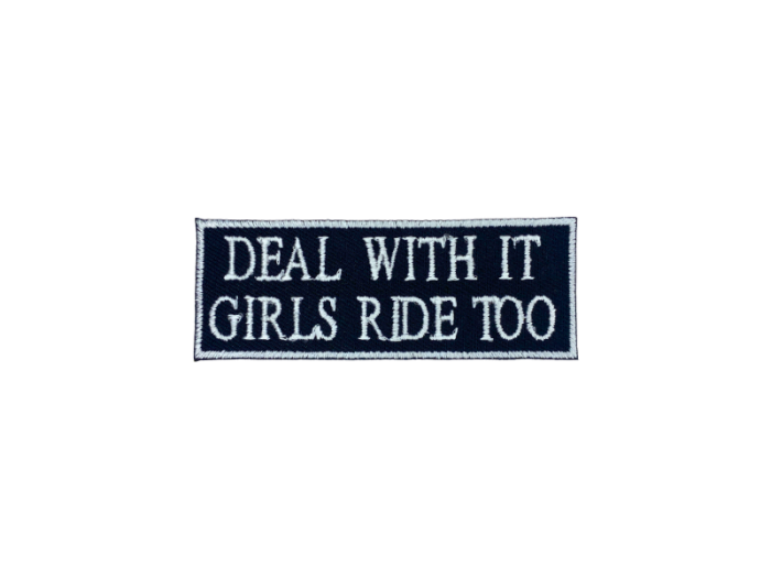 Deal with it girl ride too - Patch  Mærke - Billede 5