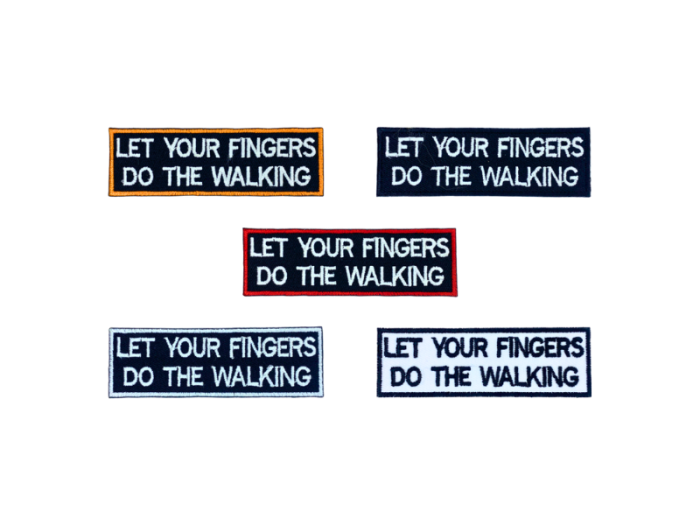 Let your fingers do the walking - Patch  Mærke