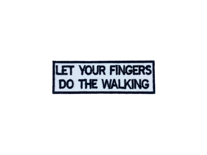 Let your fingers do the walking - Patch  Mærke - Billede 4