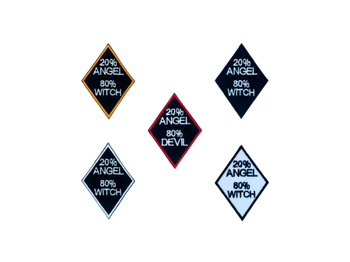 20% angel 80% witch - Patch  Mærke