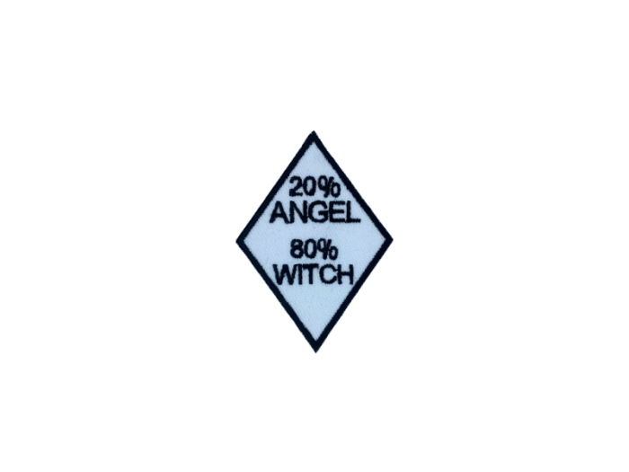 20% angel 80% witch - Patch  Mærke - Billede 5