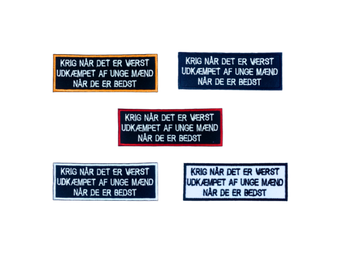Krig når det er værst - Patch  Mærke