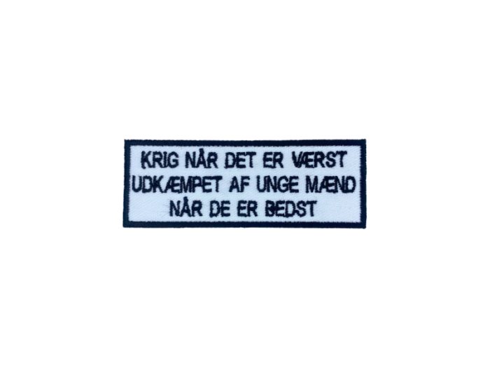 Krig når det er værst - Patch  Mærke - Billede 4